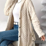 Sara - Manteau à capuche en peluche