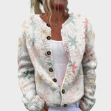Leonor - Cardigan Floral d'Automne