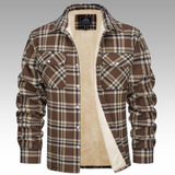 Tiago - Veste Trucker Rayée en Fleece