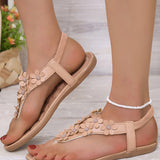 Sandales De Plage Avec Fleurs 3D