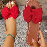 Sandales Femmes Nœud Design Chaussures À Enfiler