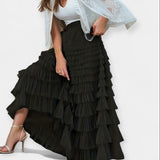 Jupe Élégante avec Détail en Tulle
