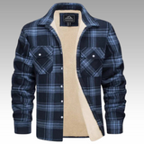 Tiago - Veste Trucker Rayée en Fleece