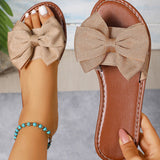 Sandales Femmes Nœud Design Chaussures À Enfiler