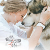Étreinte de Chien - Bague (Rose)