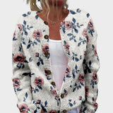 Laura - Cardigan Floral d'Automne