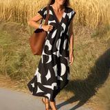 Magda - Robe fluide avec décolleté en V