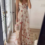 Sónia - Robe midi à motif floral