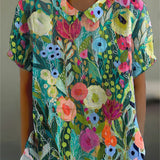 Diana - Chemise Florale en Aquarelle