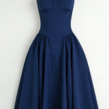 Odete - Robe midi à corsage structuré