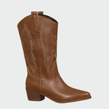 Bottes de cowboy occidentales en cuir