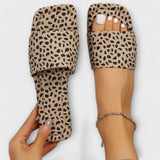 Elisabete - Mocassins plats avec imprimé léopard