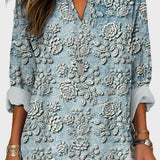Blouse Blue Dusk Bloom