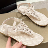 Sandales De Plage Avec Fleurs 3D