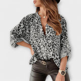 Iara - Blouse moderne imprimé léopard