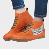 Kitty - Bottes en cuir pour les amoureux des chats