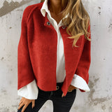 Judite - Manteau Court Élégant et Chaud