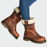 Bottes d'Hiver en Cuir avec Doublure