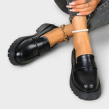 Calista - Mocassin pour femme avec design orthopédique et semelle en satin