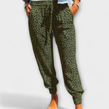 Félicité - Pantalons léopard à jambes larges