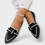 Chaussures plates pour femmes avec un design de nœud