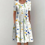 Marta - Robe Midi à Volants