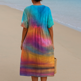 Ema - Robe Tie-Dye au Coucher de Soleil