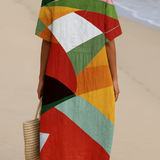 Daniela - Robe Colorée en Patchwork