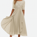 Valentina - Robe en Dentelle à Manches 3/4