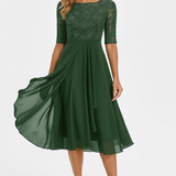 Valentina - Robe en Dentelle à Manches 3/4