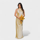 Martina - Robe avec un nœud en satin