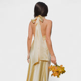 Martina - Robe avec un nœud en satin