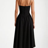 Odete - Robe midi à corsage structuré