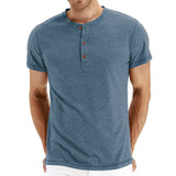 T-Shirt Henley - Maille Douce Col