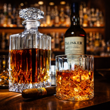 Bouteille de Whisky - Ensemble avec Bouteille et Verre