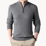 Constantino - Pull en Maille à Zipper Court