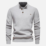 Constantino - Pull en Maille Col Montant