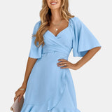 Clara - Robe Midi Bleu Clair