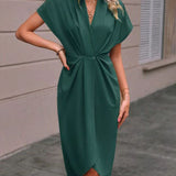 Caia - Robe Midi Enveloppe