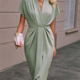 Caia - Robe Midi Enveloppe