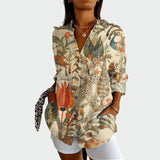 Chemise stylée avec imprimé floral
