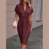 Caia - Robe Midi Enveloppe