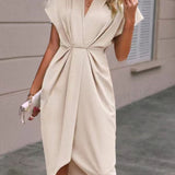 Caia - Robe Midi Enveloppe