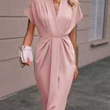 Caia - Robe Midi Enveloppe