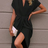 Caia - Robe Midi Enveloppe