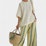 Olívia - Ensemble En Lin De Bambou Olive