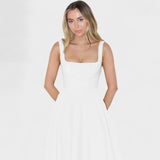 Maribel - Robe Midi décolleté carré