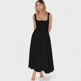 Maribel - Robe Midi décolleté carré
