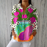 Odete - Blouse Imprimé Vase Floral
