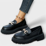 Lúcia - Mocassins à plateforme pour femme avec boucle de fermeture